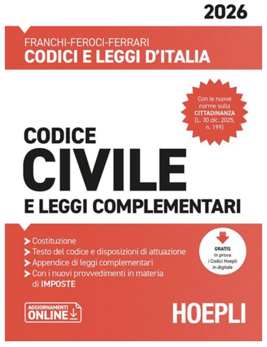 Codice civile (Aggiornato 2026)
